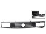 Kühlergrill-für-Doppelscheinwerfer-schwarz-mit-aufgeklebten-Chromkanten-VW-Bus-T3-255853652J